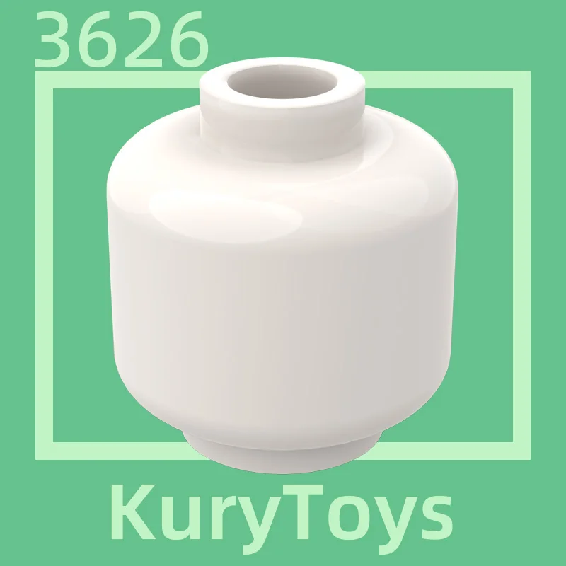 Kury Toys DIY MOC For 3626 #100pcs Building block parts For Body Part Head (Plain) - Blocked Open Stud