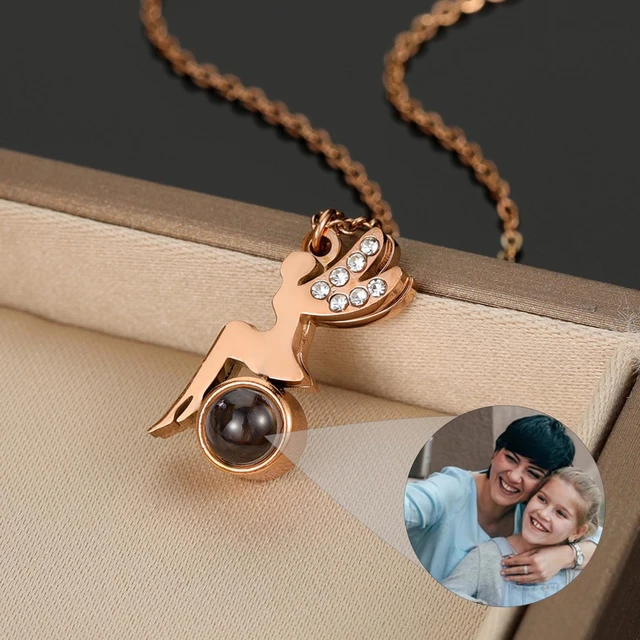 Collana con foto di proiezione personalizzata foto personalizzate