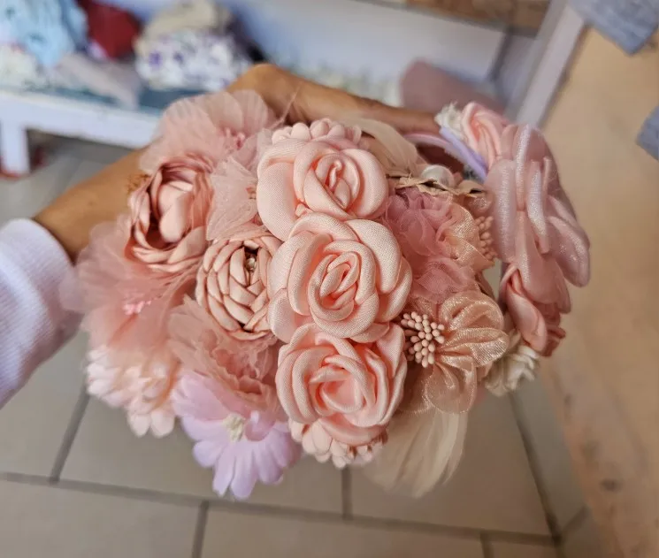 Artificial Floral Headband for Wedding and Party photo review