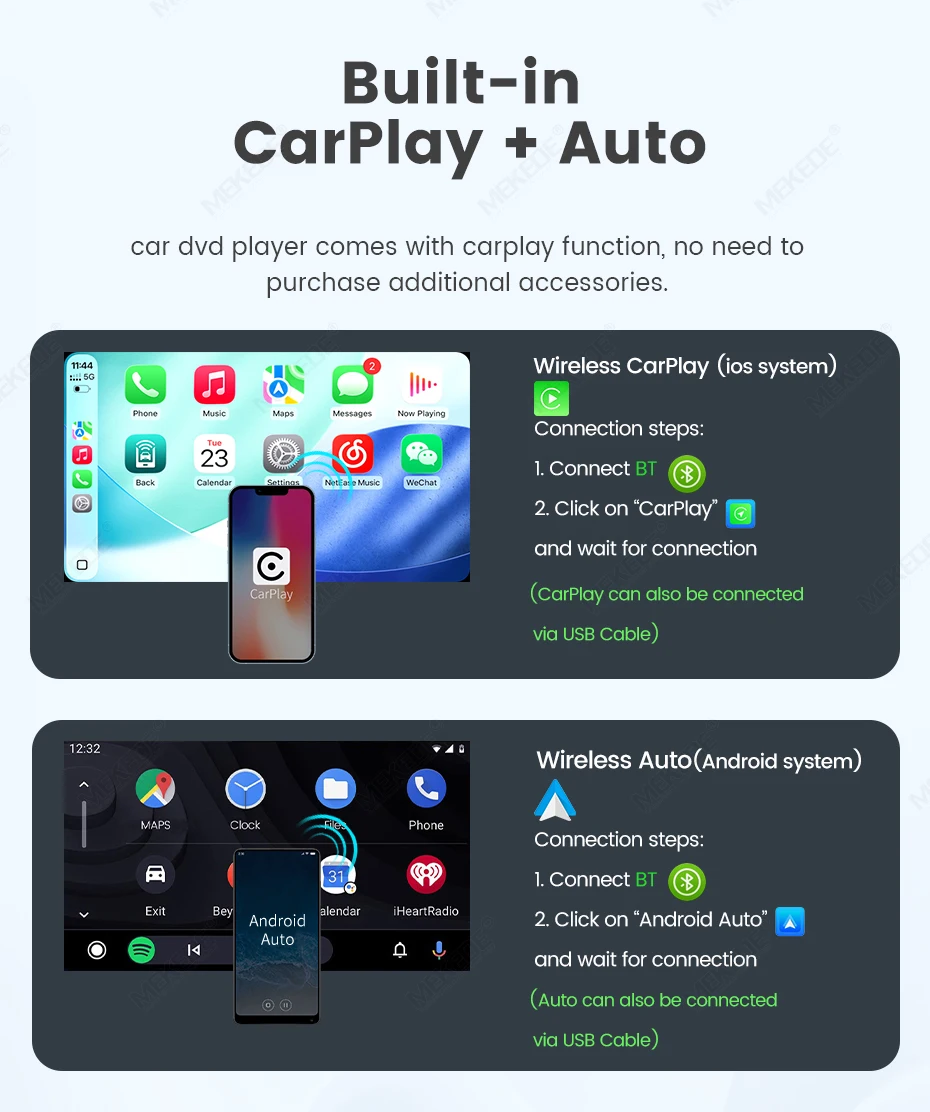 MEKEDE Radio estéreo para coche con pantalla de 10.26 pulgadas, 8 núcleos, 4G+64G, Android Auto, Carplay inalámbrico para BMW E46 M3 318/320/325/330/335 1998-2006, BT, DSP, 4G, WIFI, Android 15, Navegación GPS, Reproductor multimedia de vídeo para coche 3