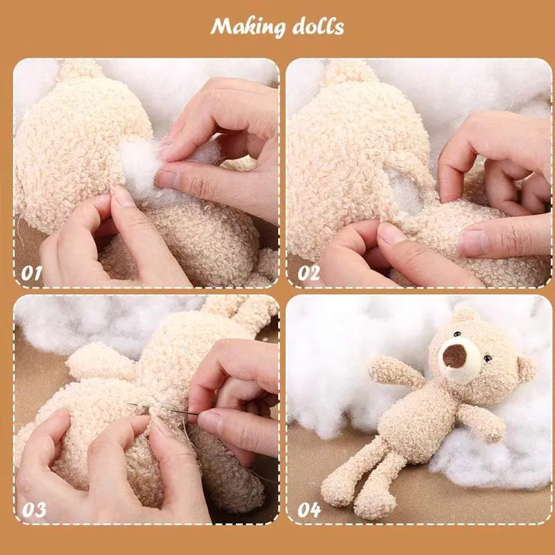 pillow filler Polyester Fiber Fill 100/200g/7.05oz Stuffing Pillow Filling Stuffing Cushion Filling Stuffed Animals/DIY Crafts