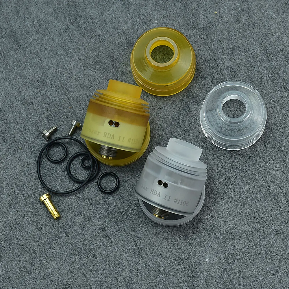 

wolfcoolvape Hussar 2.0 II Style RDA Rebuildable Dripping Vape Atomizer Hussar RDA 2 Slam Caps 316 Stainless Steel 22mm Diameter