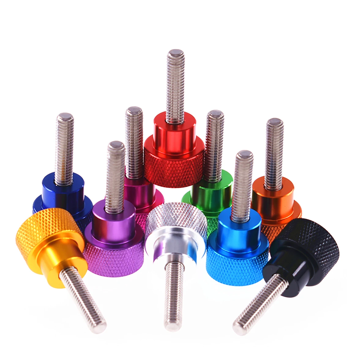 1Pcs-UNC-1-4-20-Head-Dia-14mm-Colourful-Thumb-Screw-Aluminum-Alloy ...