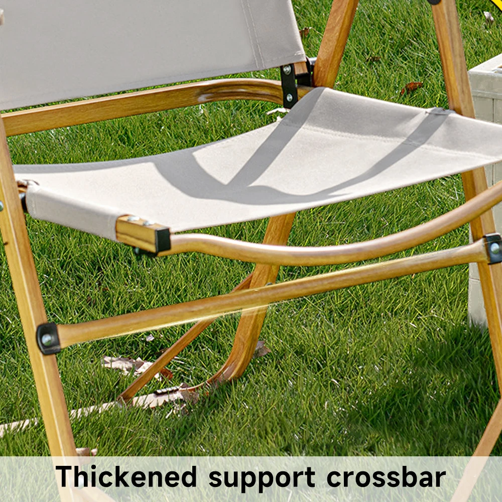 folding camping chair setup view