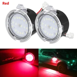 Set of 2 LED Side Mirror Puddle Lights (Red)