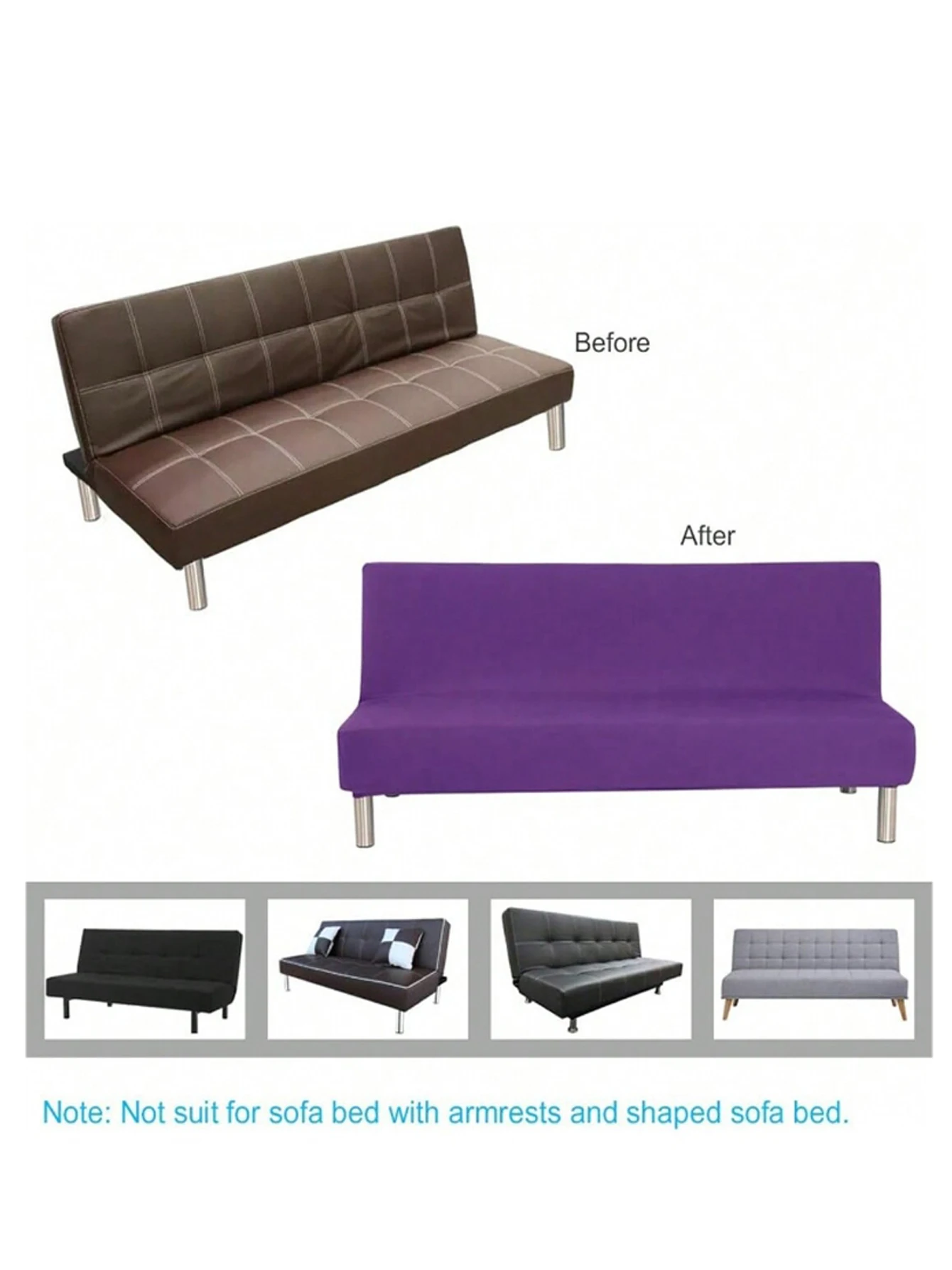 Jacquard Sofa Bed Cover Image 2