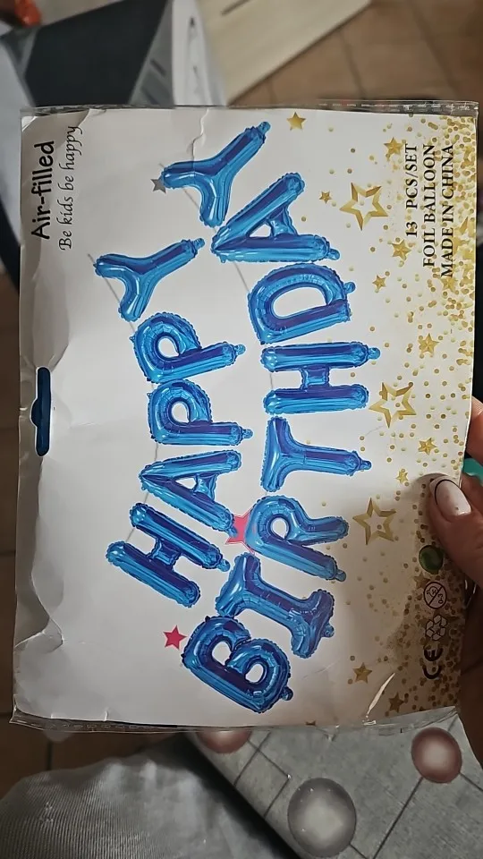 Blue Foil Birthday Balloon Set photo review
