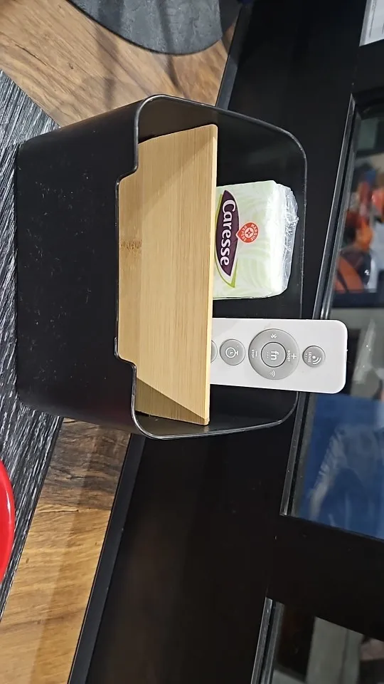 Practical Storage Box for TV Remotes & Air Conditioner Controls Elegant Remote Control Organizer Box for Living Room & Bedroom photo review