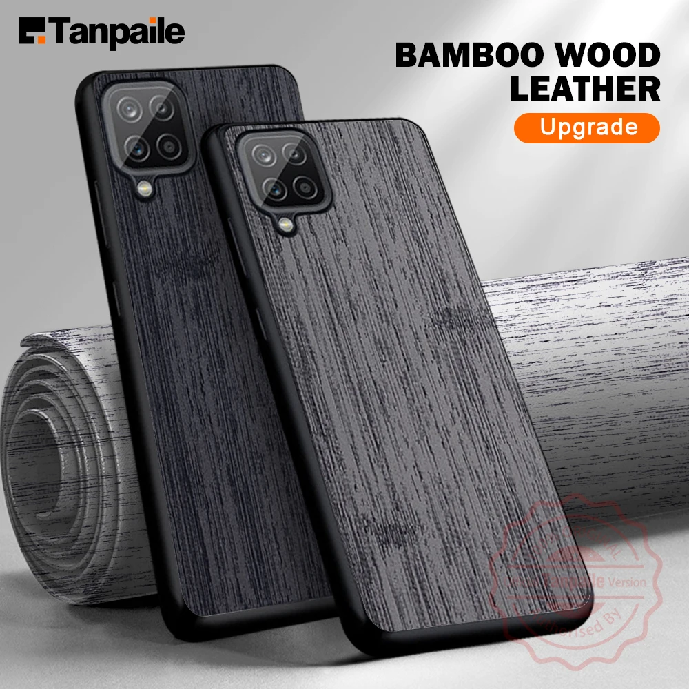 

Tanpaile Shockproof Bamboo Wood Leather Phone Case For Samsung A52 A72 A32 A22 A12 A22S A52S 5G 4G Luxury Back Cover Casing