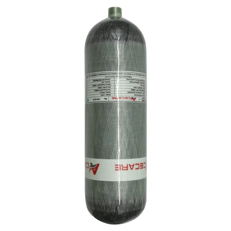 ACECARE 6.8L CE Carbon Fiber Cylinder High Pressure Scuba Diving Tank 4500psi 300bar 30mpa Diving and Fire Safety