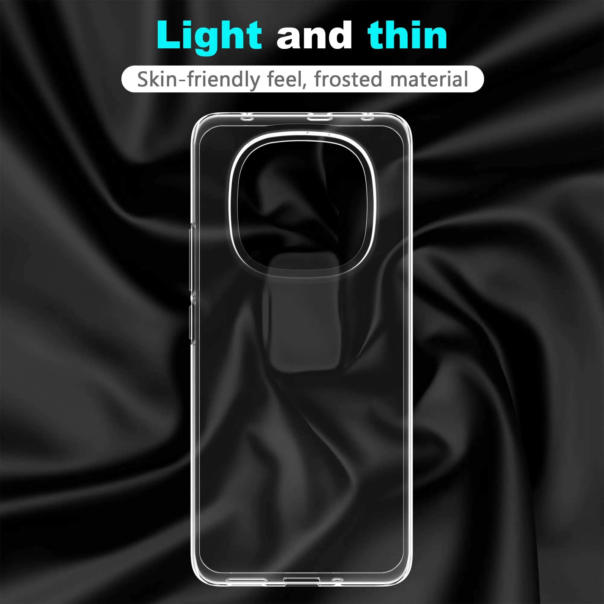 Cover Compatibile con Xiaomi 15 Ultra, Custodia Trasparente Silicone con Anello Ruotabile Cavalletto, Quattro Angoli Anti-Caduta Crystal Clear Case - Anello Argento