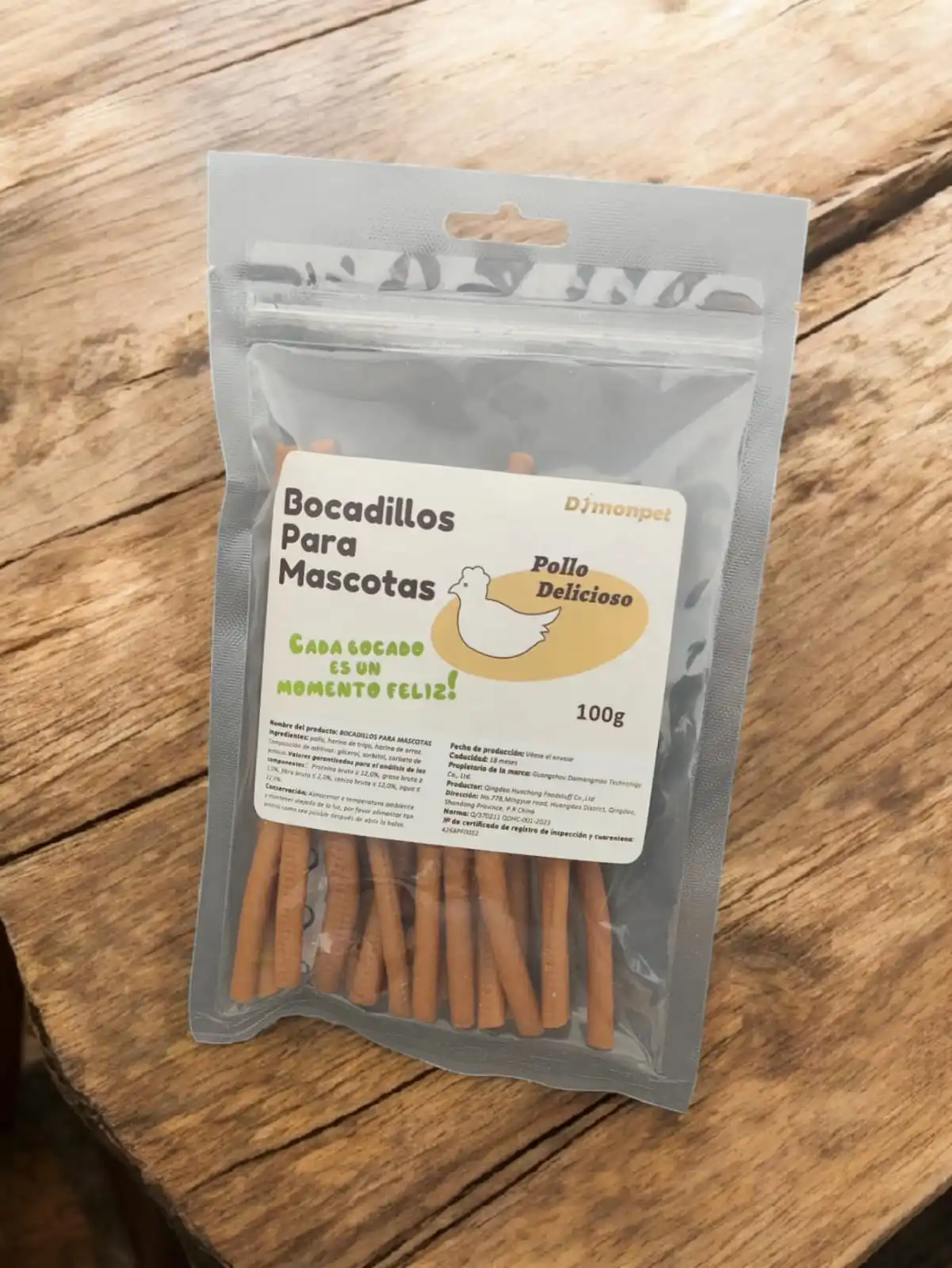 Bocadillos para mascotas, premios para mascotas 100g