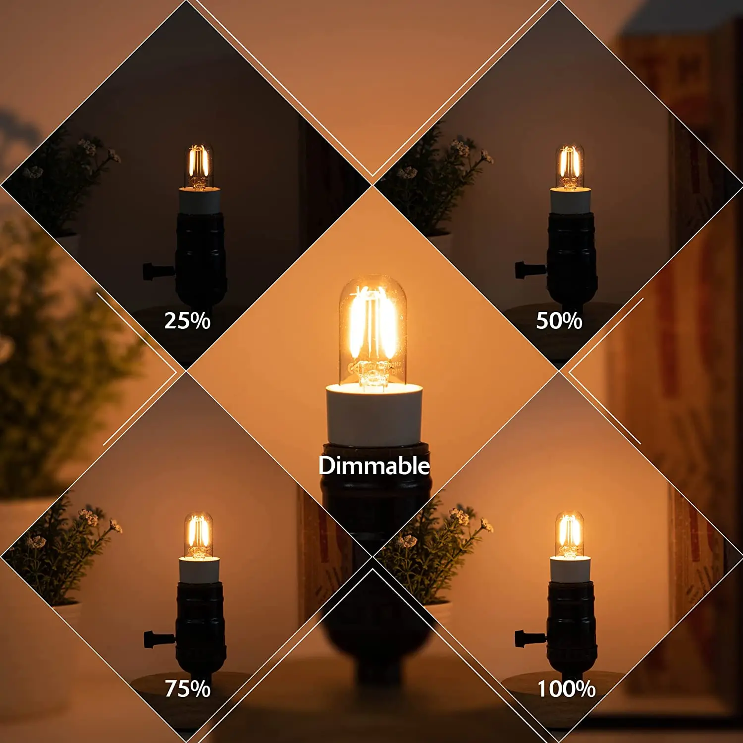 Weißes Licht/Warmes Licht Kristall-Glühbirne Kerzen lampe Heim