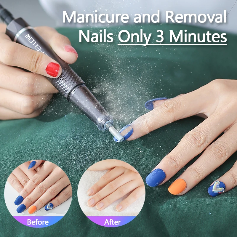 Exyvox Fresa Per Unghie Professionale, 45000RPM Lima Elettrica Per