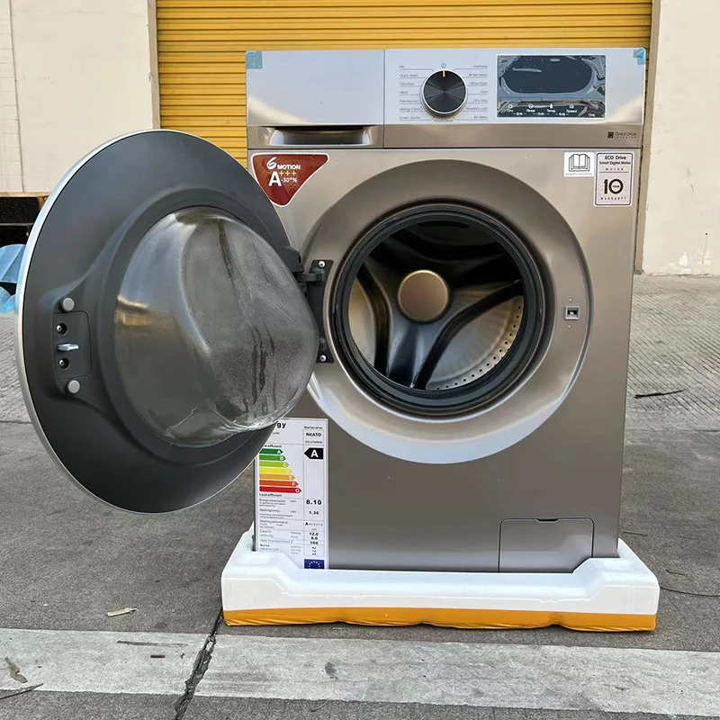 Ac37ca8a2a16849778054c3558c3529b5f Drum Washing Machine Compact Portable Full Automatic Laundry Washer in Gray Apartment with Drain Pump LED Display Programs Mallzona
