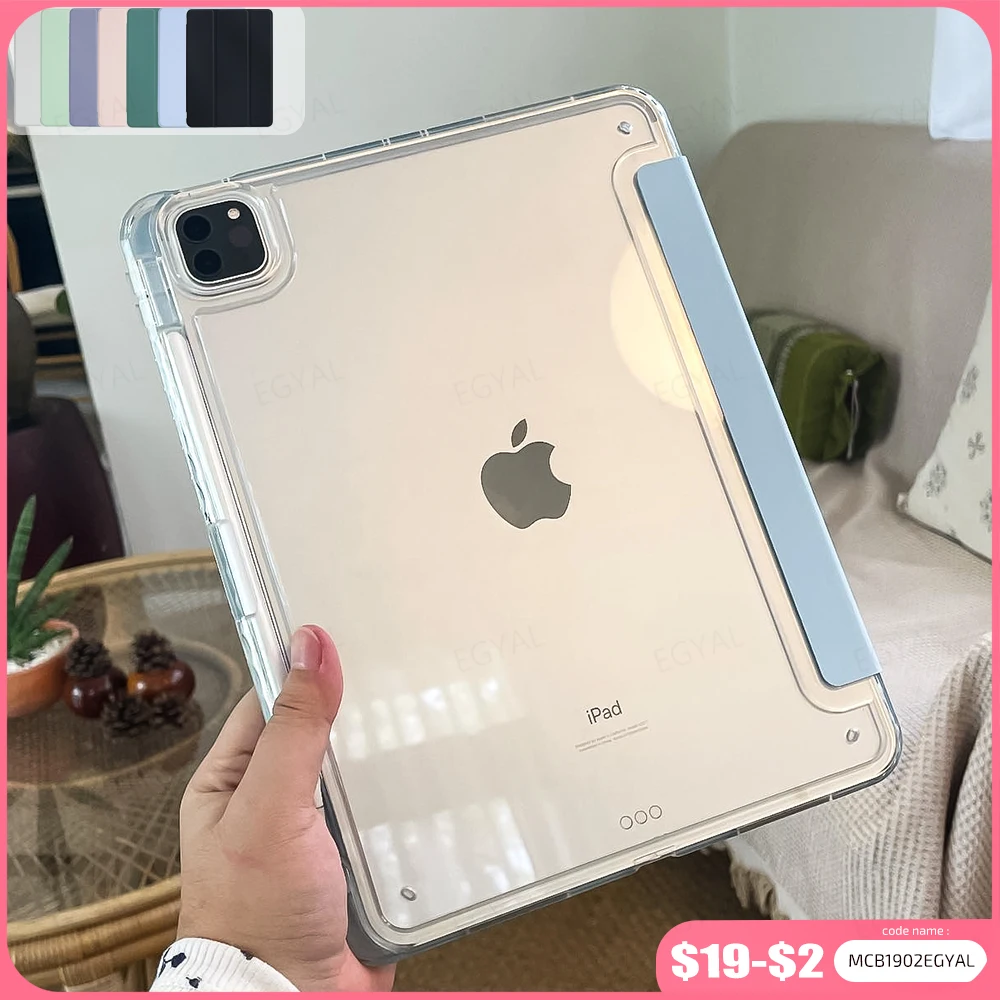 para Ipad 10th Gen Case 2023 Funda Ipad Pro 11 Case 2023 Ipad 9th Geração de ar Pro 12.9 6th 5th 4th Mini Capa