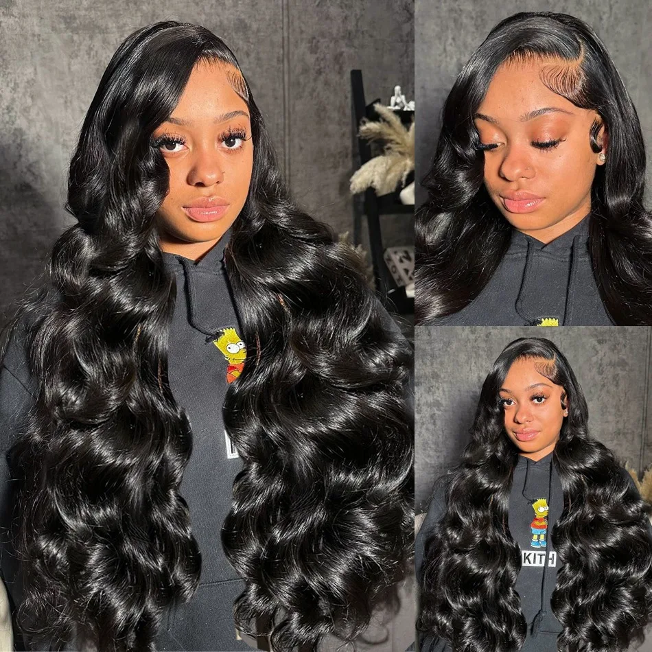 Body Wave Lace Front Human Hair Wigs 13x6 13x4 30 40 inch For Women