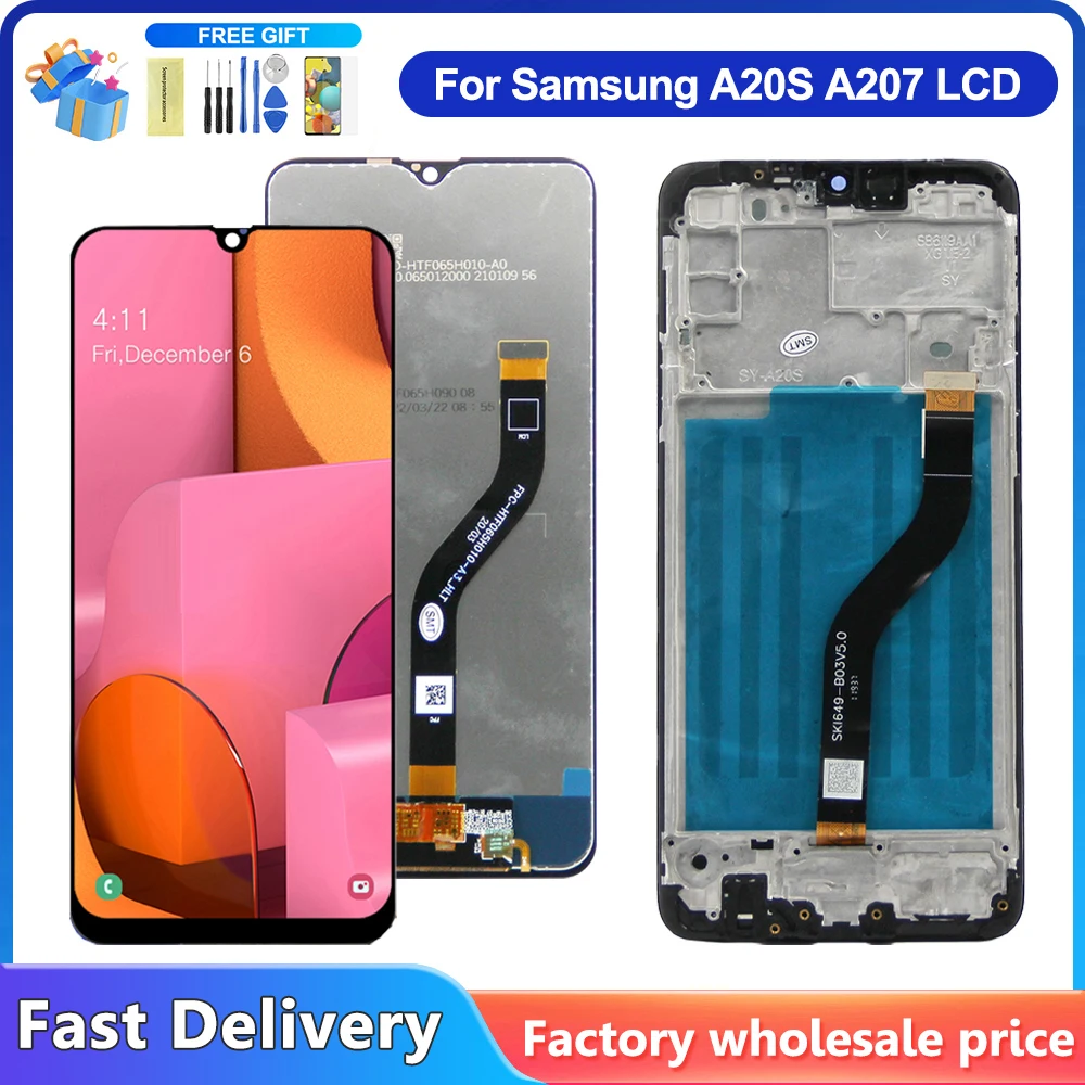 Per Samsung A20S Display Lcd Digitizer Assembly Per Samsung A20S A207 A2070 Sm-A207F