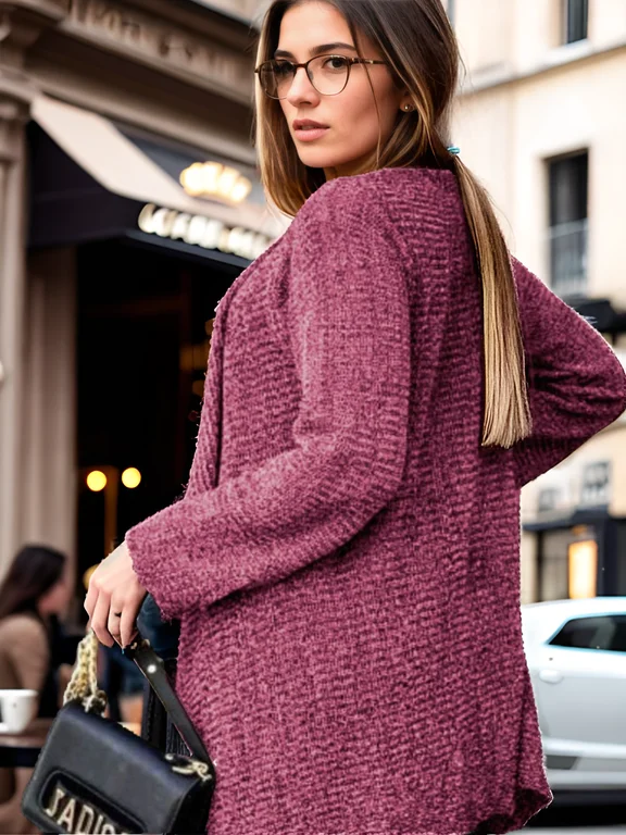 Cardigan Kimono Feminino Casaco Leve Tricot Sueter Frio 6