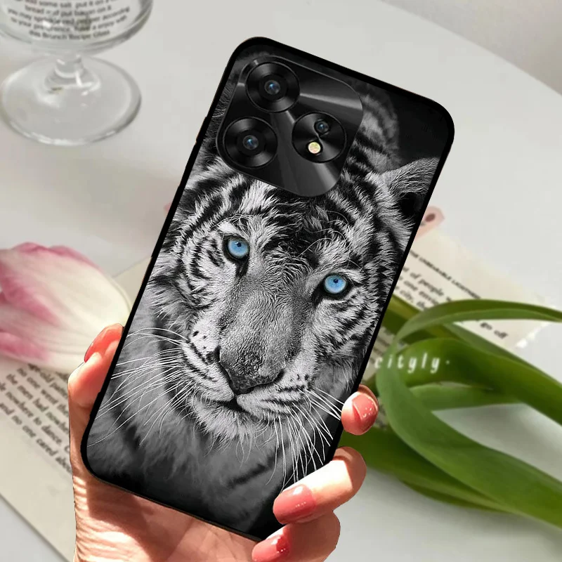 NFC Silicone Shockproof Soft TPU Phone Cover with Animal Cartoon Design