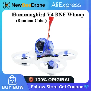 NewBeeDrone Hummingbird V4 Whoop Quadcopter NX69 Connector 65mm BNF con SmartMax 400mw VTX ELRS2.4G 1S Drone (Colore Casuale)