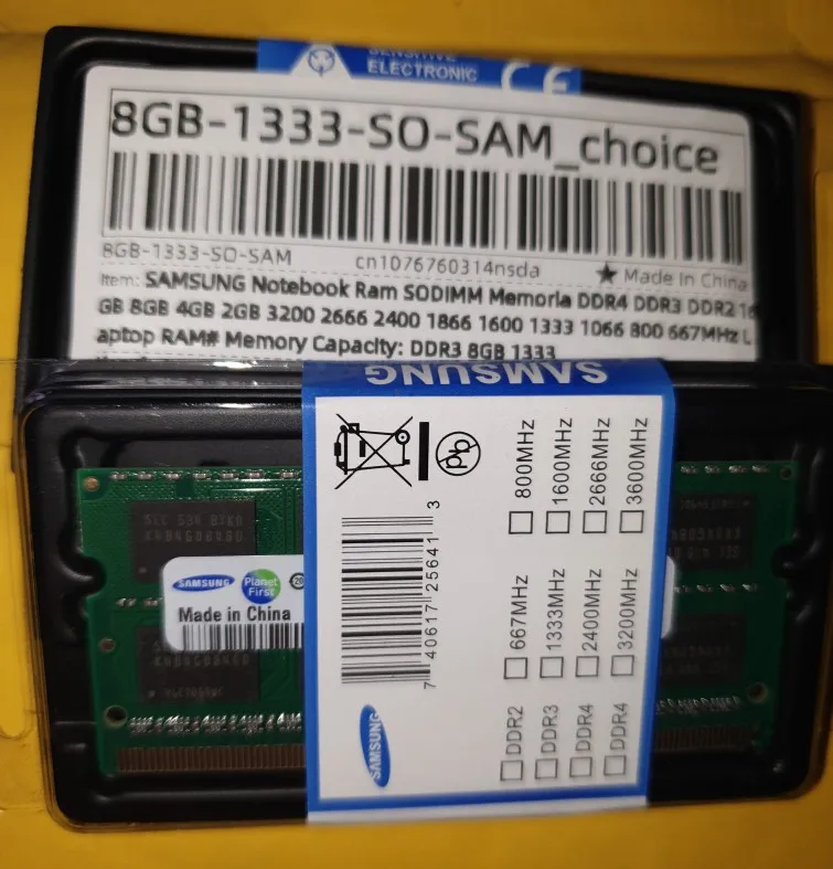 SAMSUNG Notebook Ram SODIMM Memoria DDR4 DDR3 DDR2 16GB 8GB 4GB 2GB 3200 2666 2400 1866 1600 1333 1066 800 667MHz Laptop RAM photo review