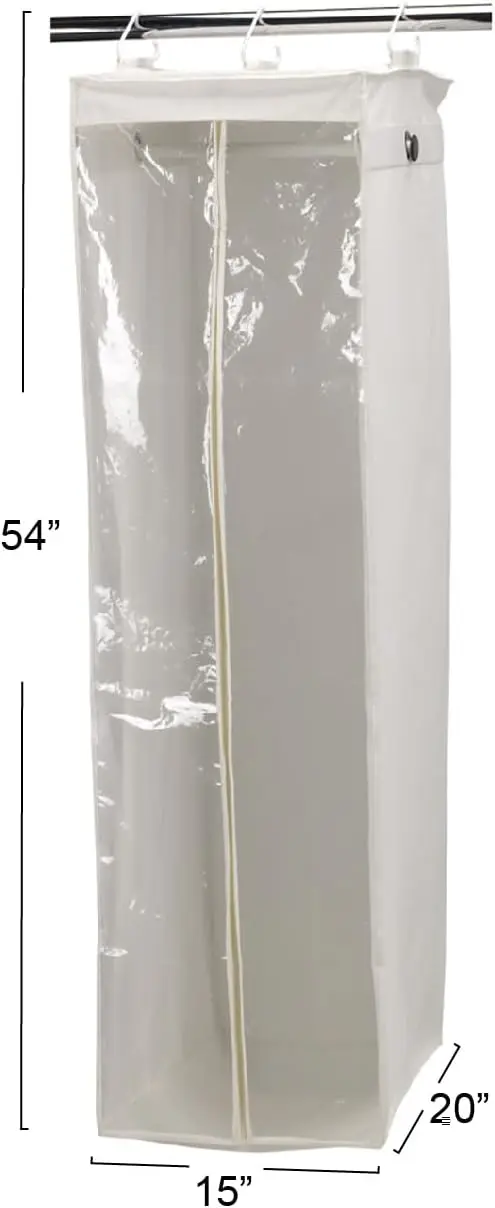Canvas Hanging Wardrobe, Ideal for Closet or Storage Organization. 2