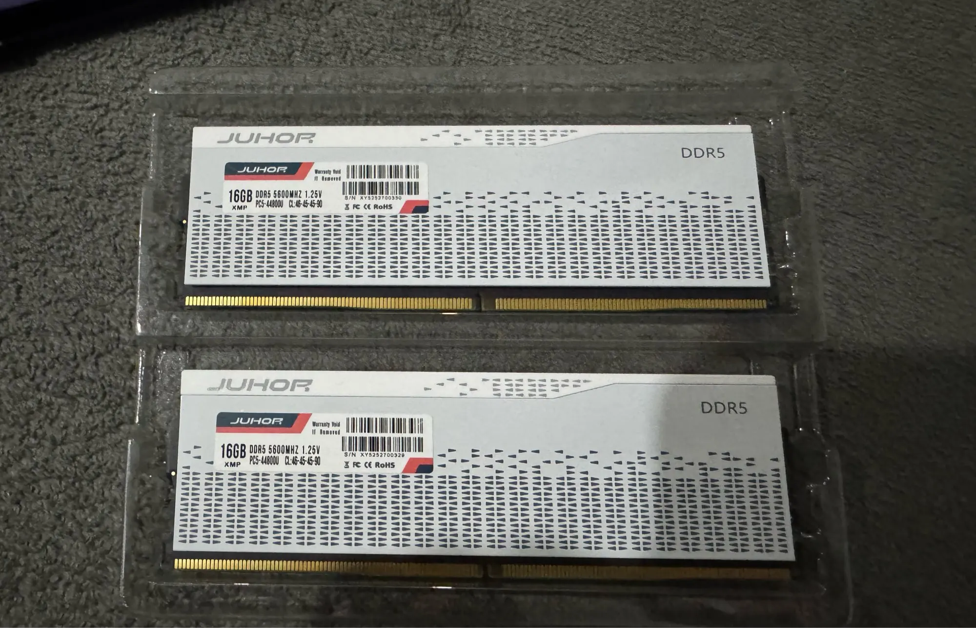 JUHOR DDR5 RAM 16GB 4800MHz 5600MHz 6000MHz Computer Gaming