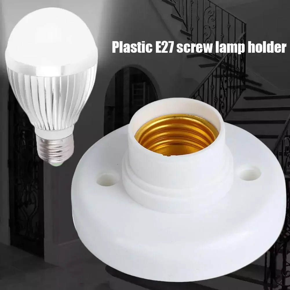 D76cm E27 Light Bulb Holder Base D118mm Screw Light Socket Plastic White Lamp Holder For Pendant LED Incandescent Energy Saving
