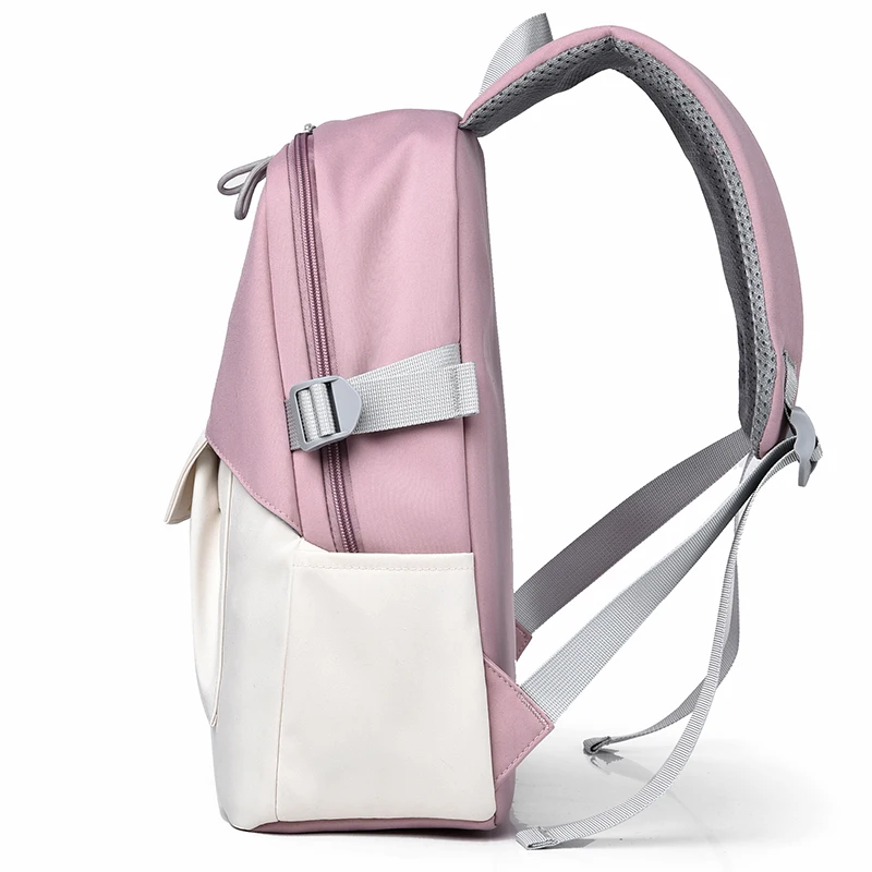 2022 Girl Student Backpacks Ins Campus Simple Casual Knapsack Schoolbag for Middle/High School Pro Custom Logo Shoulders Bag