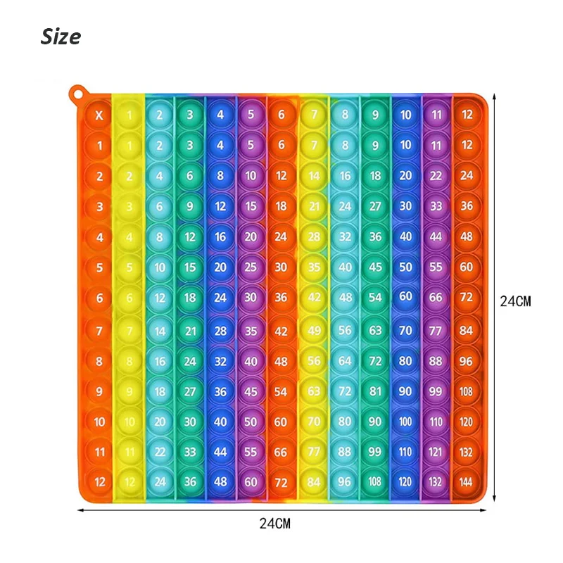 9/10/12 Multiplication Table Montessori Big Size Push Bubble Kids Toy Math Arithmetic Teaching Aids Educational Learning Toys
