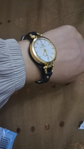 2024 Women's PU Leather Thin Strap Quartz Watch photo review