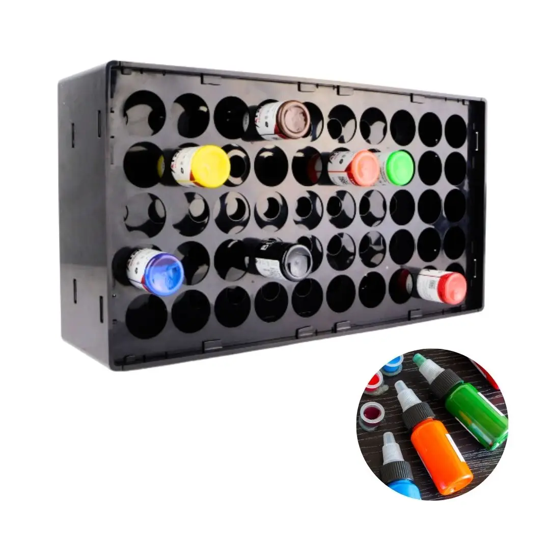 Soporte Organizador de Tintas para Tatuaje - Organizador para 50 Espacios