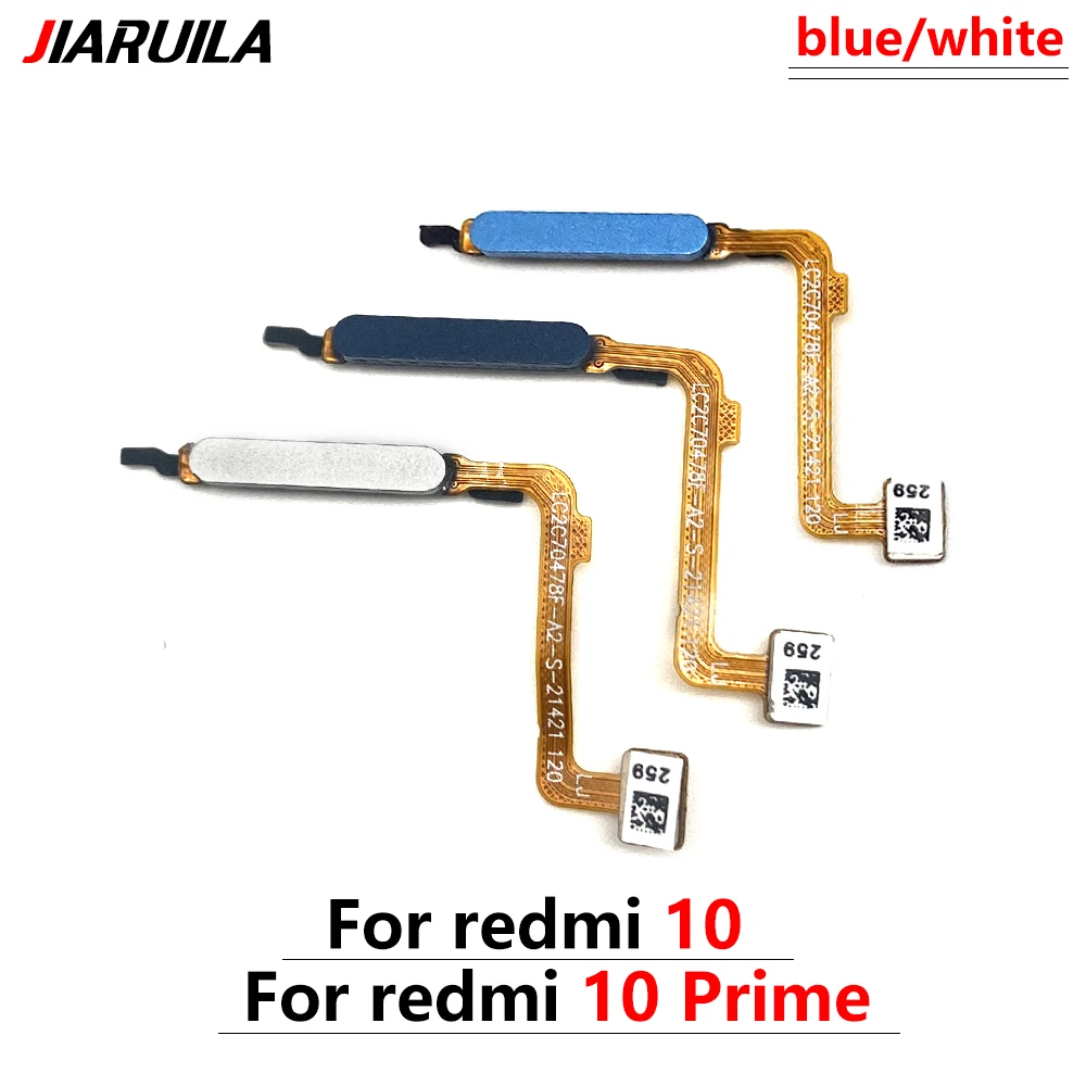 

New Fingerprint Sensor For Redmi 10 Prime Home Return Key Menu Button Touch ID Flex Ribbon Cable Repair Parts