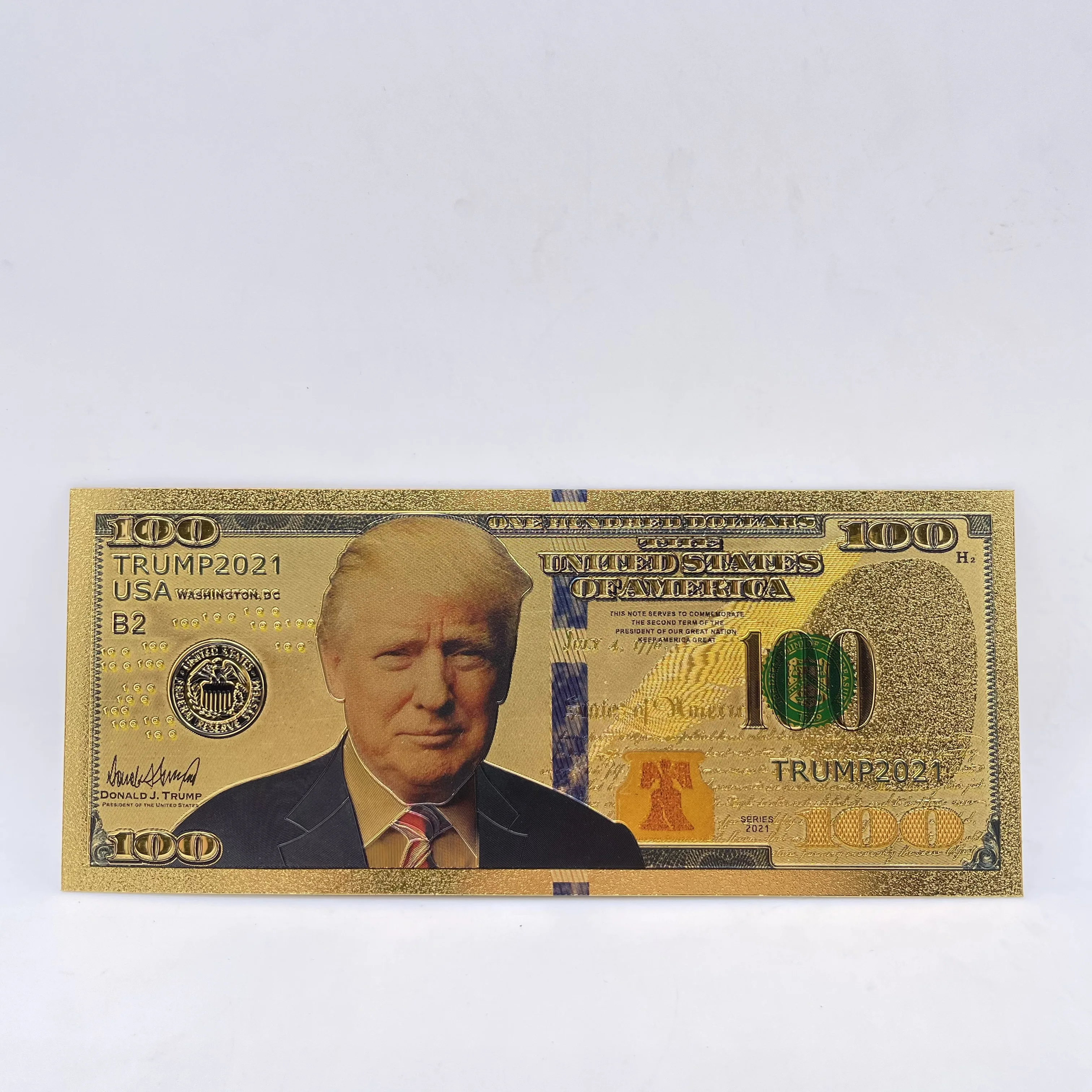 50 American Dollar Bill 24k Gold Art Collectibles Plated Fake Banknote  Currency for Decoration