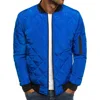 2022 new Men's Fashion Classic Zipper Men's Jacket Versatile Men's Winter Jacket Coat Men's Loose Rhombus Cotton Padded Clothes 5