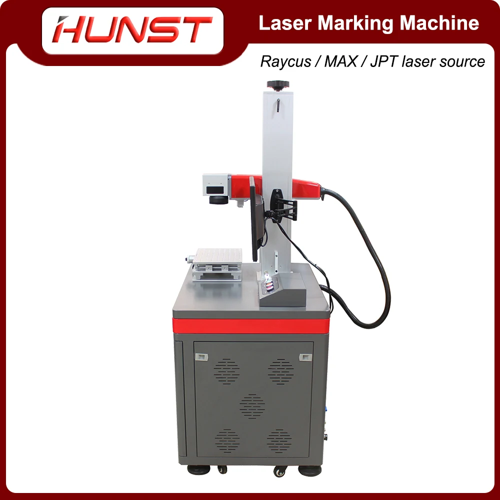 

HUNST Fiber Laser Marker Raycus MAX JPT 20W30W50W100W Laser Source for Engraving and Cutting Gold, Silver Jewelry, Plastic.