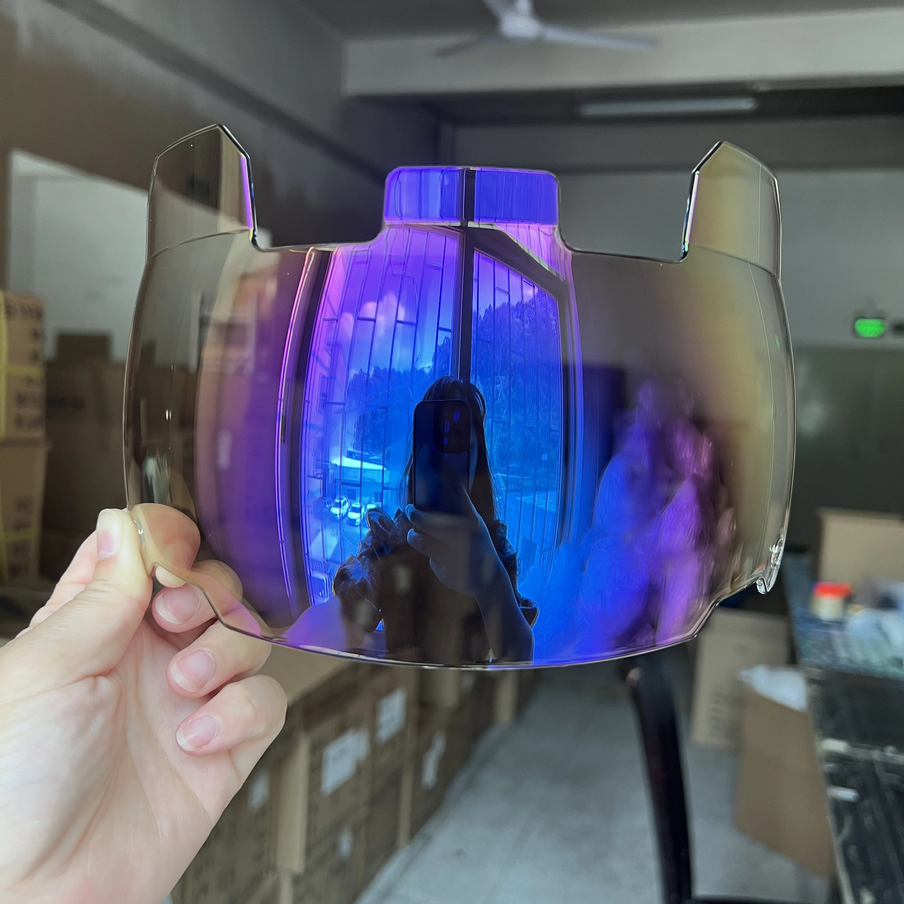 Oval clear p purple