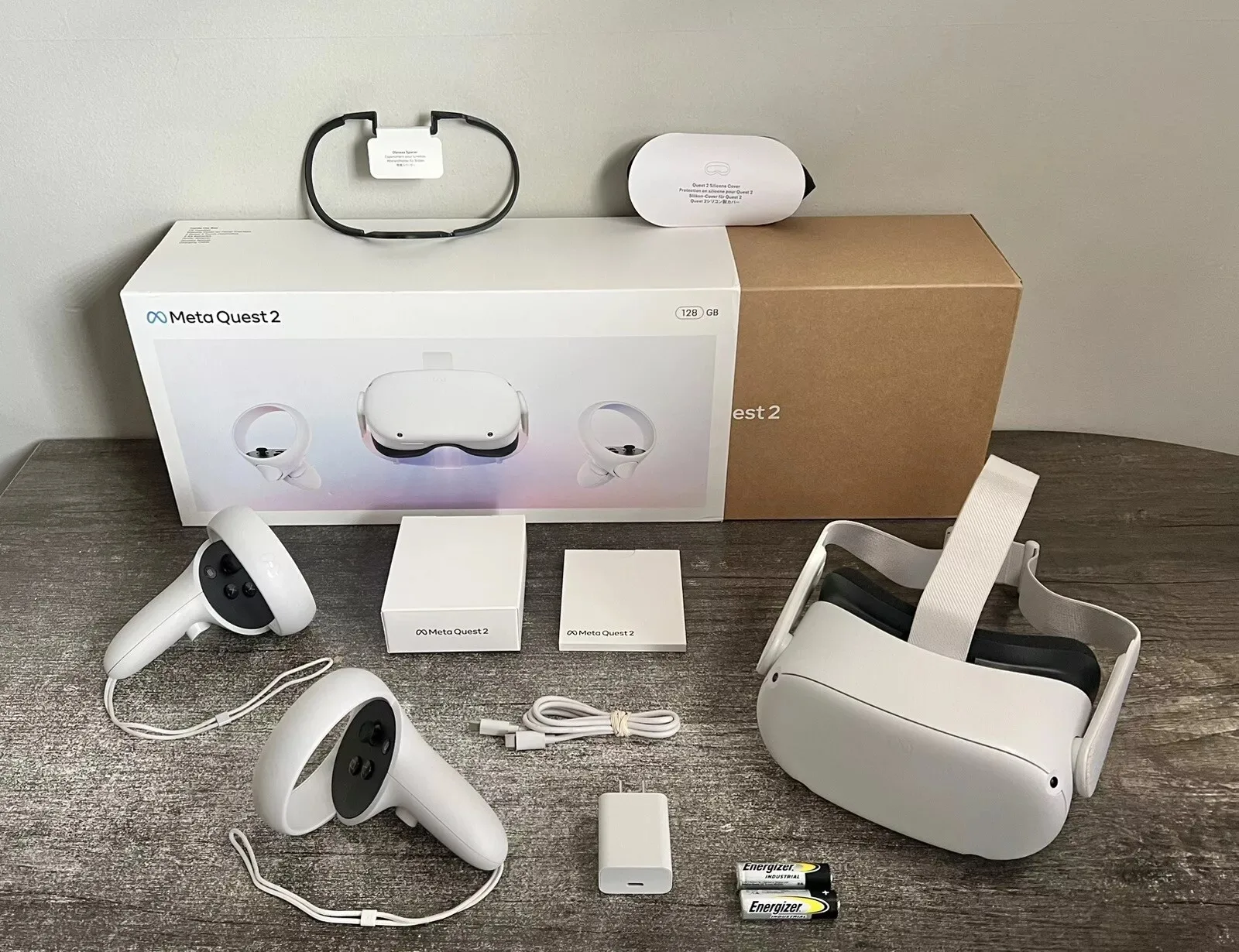 Metal Oculus Quest 2 Advanced All-in-One VR Headset, Single Holiday Bundle, Original, 128GB, 256GB,