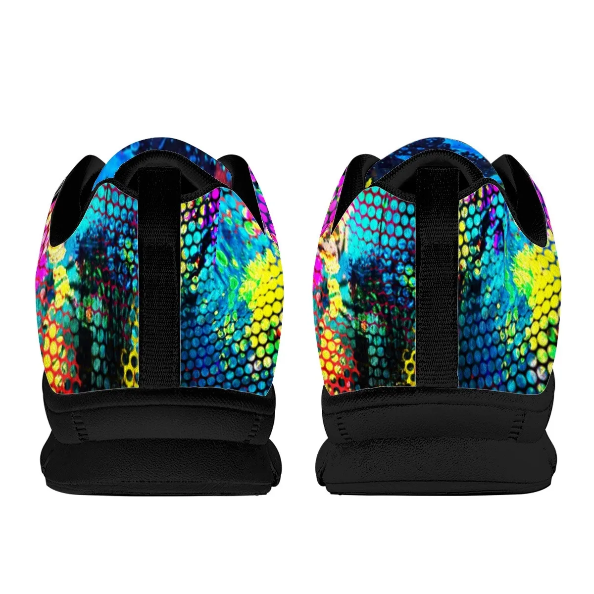 INSTANTARTS Brand Design Vet Tech Tie Dye Design Women's Soft Sneakers Dog Paw Print Ladies Outdoor Flats Non-Slip Footwear 2023