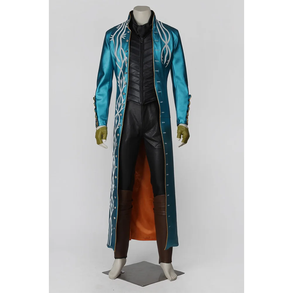 Vergil 코스프레 코스튬 판타지아 DMC 5 남성 할로윈 카니발 파티 의상