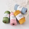 4mm Chunky braided rope Polyester Knitting cord Crochet rope. Macrame cord 3