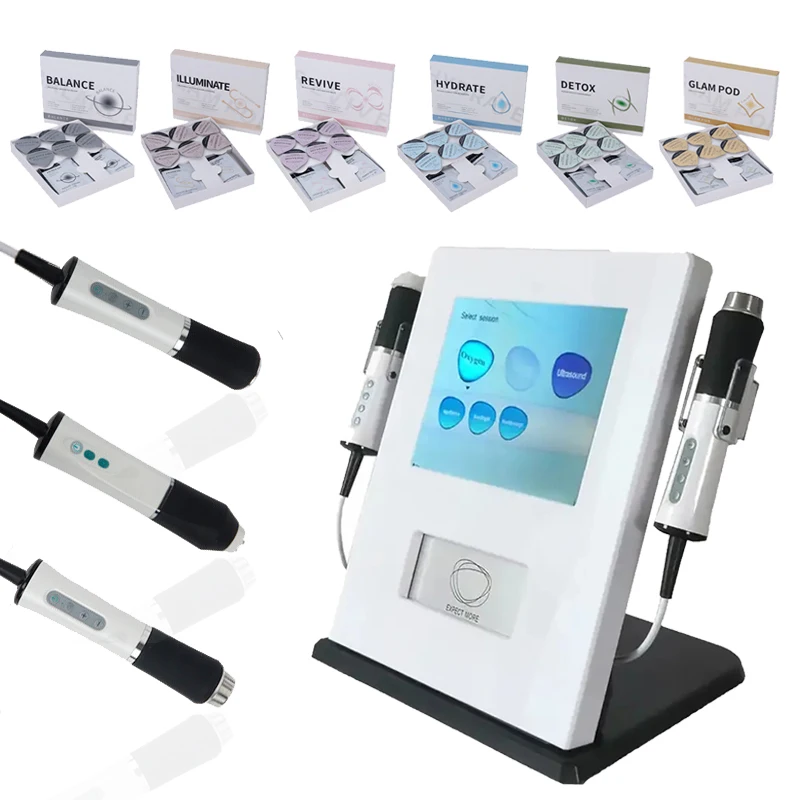 3 in 1 Salon Spa & Home Use Oxygen Facial Machine Skin Rejuvenation RF Skin Tightening CO2 Nano Bubble Machine