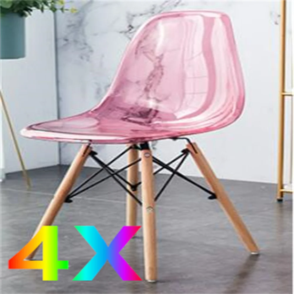 PACK 4 sillas con patas de madera, SILLA mueble estilo INS nórdico  medieval, para escritorio, comedor, dormitorio, balcón o restaurante BAR  hosteleria, OFICINA 1 ELEGIR COLOR - AliExpress