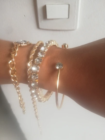 Crystal Bracelet Set | 4 Pcs