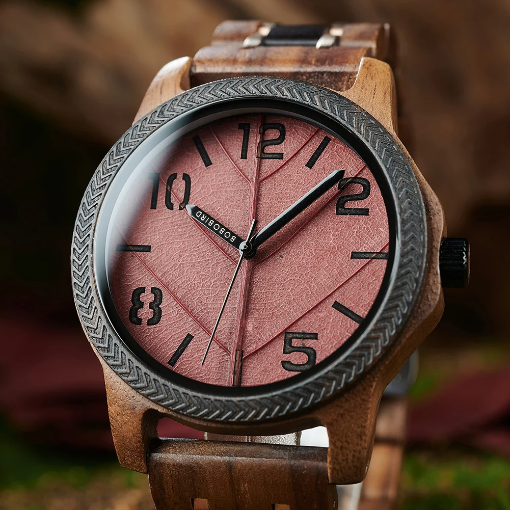 BOBO BIRD 2024 Newest Men‘s Watches,Leaf Design & Digital Display Quartz Watches,Support OEM Customiezd Dropshipping
