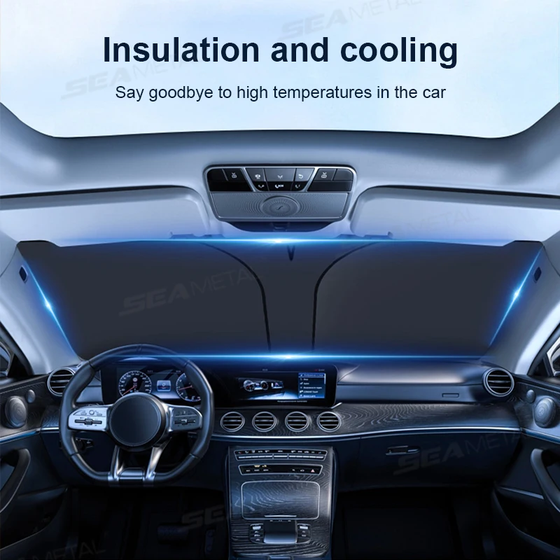 Foldable Car Windshield Sun Shade Cover UVR Reflective Heat Shield