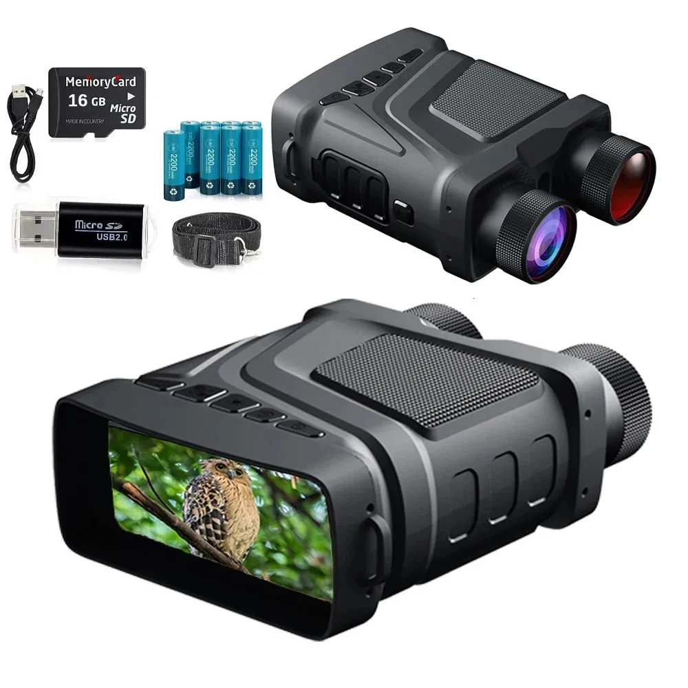 Comprar Gafas de visión nocturna 2,4 binoculares infrarrojos con pantalla  LCD con visión nocturna del zoom 1080P digital 5X