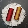 1.0mm Metallic Embroidery String Macrame Cord 3ply Twist Thread 100yards a Roll for Embroidery & Decoration 5