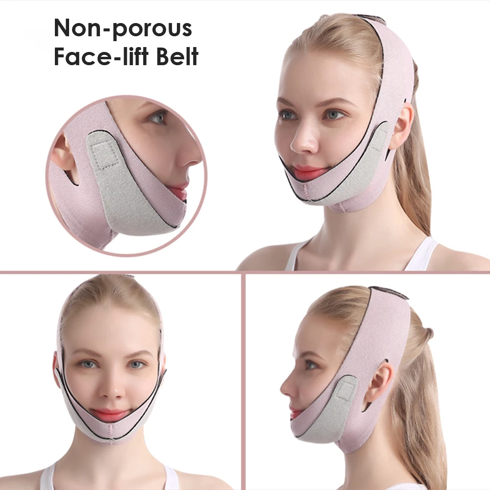 Face-lift with Sleep Face V Shaper Facial Slimming Bandage Relaxation Shape Lift Reduce Double Chin Face Thining Band Massage 4